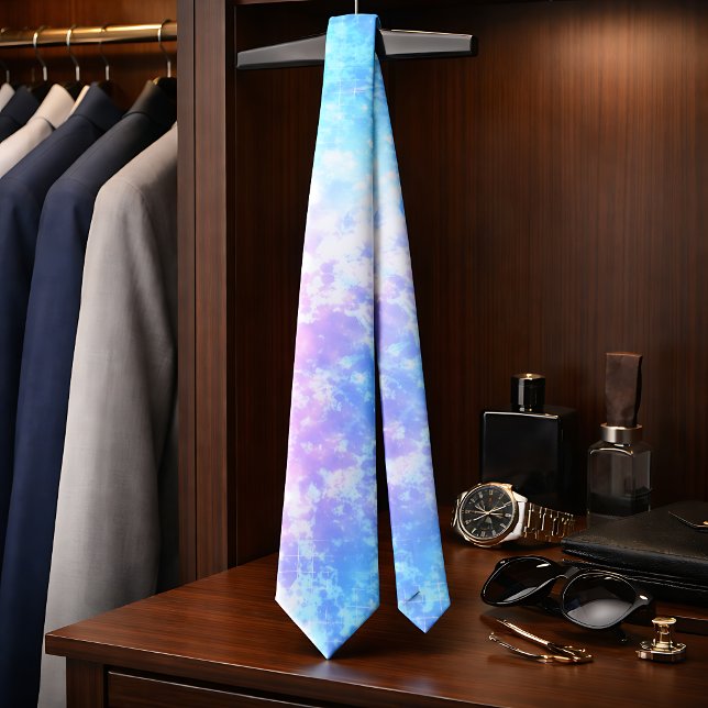 Futuristic Vaporwave Pastel Galaxy Grid Tie (Creator Uploaded)
