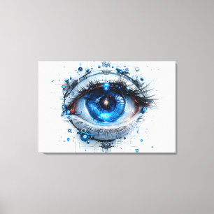 👁️ Futuristic Vision Art Print 👁️