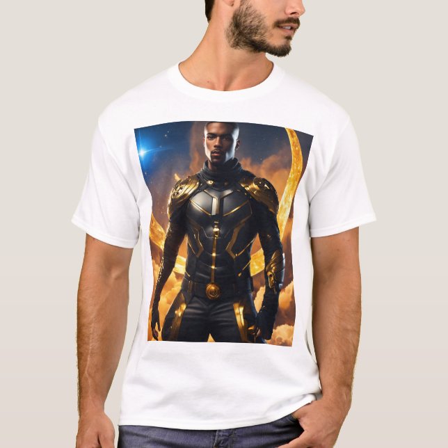 Futuristic Warrior Spiral T-Shirts - Bold & Dynami (Front)