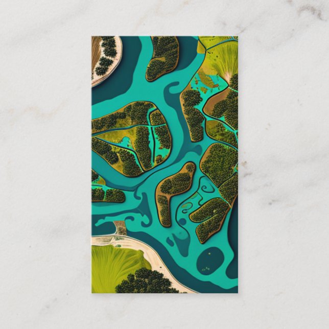 Futuristic Wetlands Enclosure Card (Front)