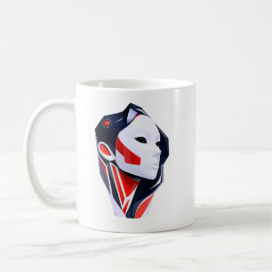 Futuristic Woman Modern Portrait Coffee Mug