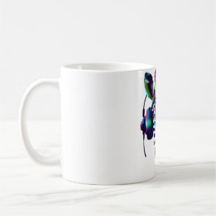 Futuristic Zebra Headset Coffee Mug