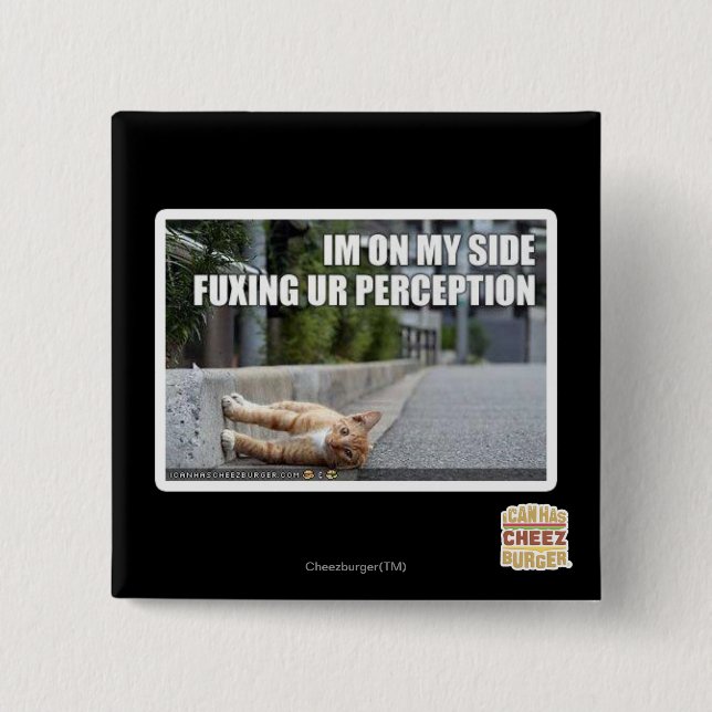 Fuxing Ur Perception 15 Cm Square Badge (Front)