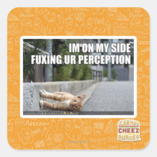 Fuxing Ur Perception Square Sticker