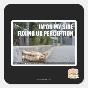 Fuxing Ur Perception Square Sticker