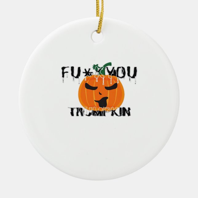 Fuyou Trumpkin V2 Classic Ceramic Tree Decoration (Front)