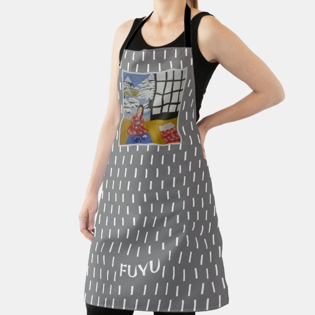 Fuyu Japanese Winter season Art Apron (Insitu)