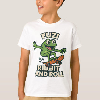 FUZI – Ribbit and Roll Skater Frog Shirt