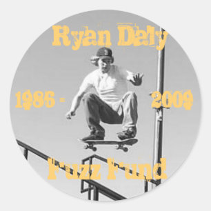 fuzz fund classic round sticker