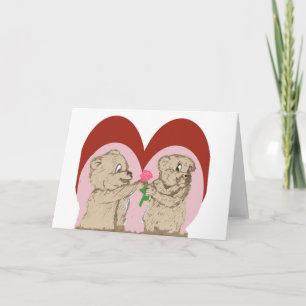 Fuzzy Bears Valentine Card
