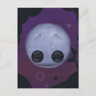 fuzzy bubble ball postcard