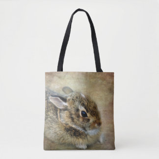 Fuzzy Bunny Tote Bag