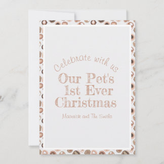 Fuzzy Christmas Invitation Card