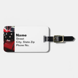 Fuzzy Dice in Chevy Luggage Tag