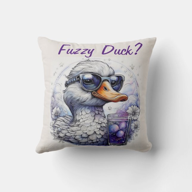 Fuzzy Duck Cushion (Back)