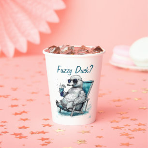 Fuzzy Duck Paper Cups