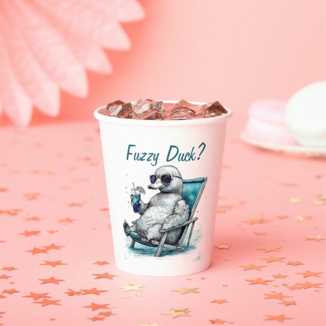 Fuzzy Duck Paper Cups (Insitu)