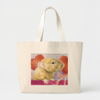 fuzzy dumbo baby large tote bag
