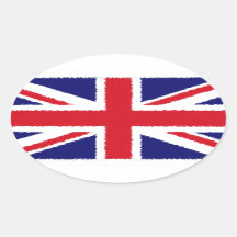 Fuzzy Edge Painted Union Jack Flag