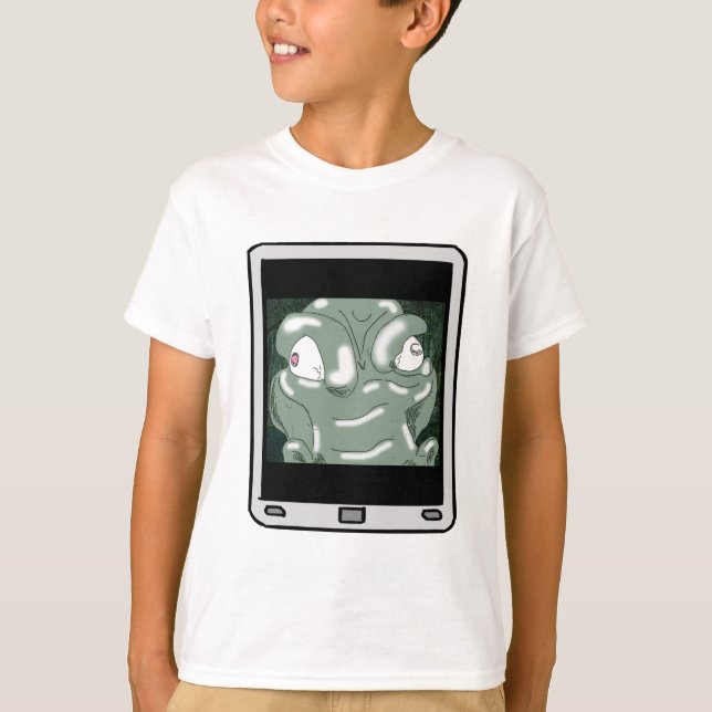 Fuzzy Express® Alligator Selfie Kid T-Shirt (Front)