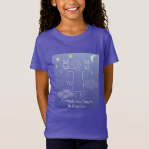 Fuzzy Express® Angel Owl Kid Purple T-Shirt