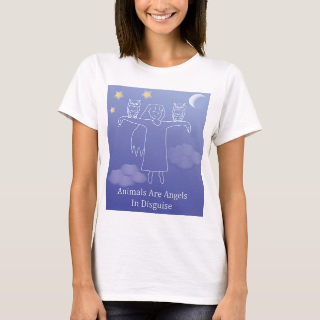 Fuzzy Express® Angel Owl T-Shirt (Front)