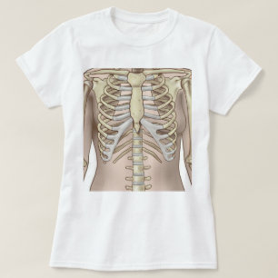 Fuzzy Express® Female Skeleton Anatomy T-Shirt