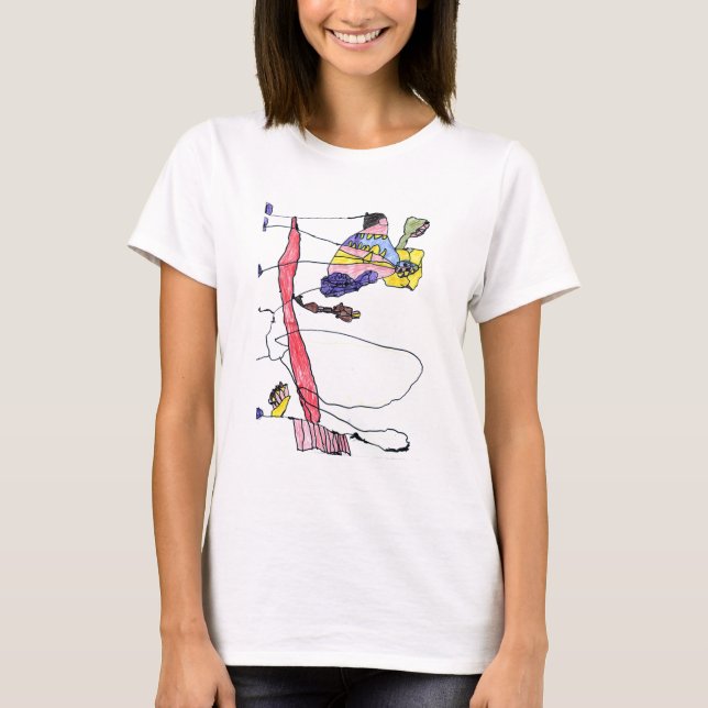 Fuzzy Express® Ops Gzilla Try 2 Angles Wom T-Shirt (Front)
