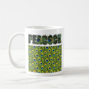 Fuzzy Express® Peacock Animal Print Coffee Mug