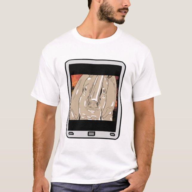 Fuzzy Express® Rhino Selfie T-Shirt (Front)
