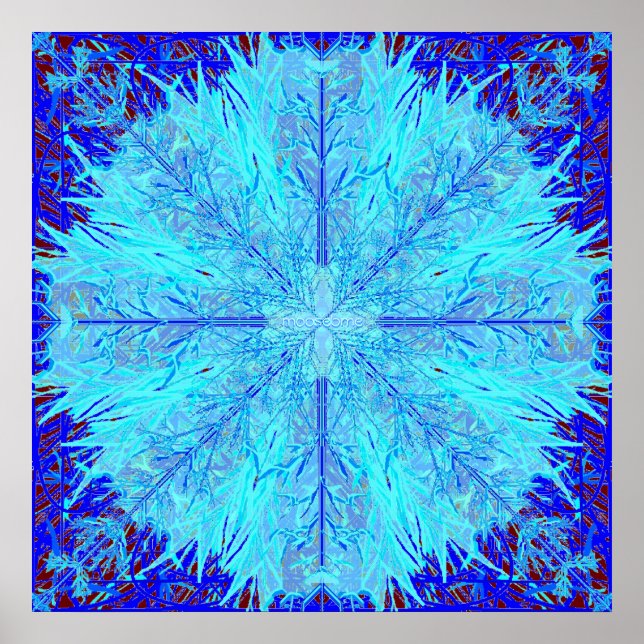 Fuzzy Flake 24x24 Print (Front)