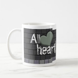 Fuzzy Green Monster with Heart Coffee Mug