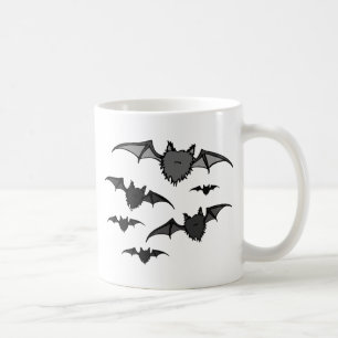 Fuzzy Grey Bats Coffee Mug