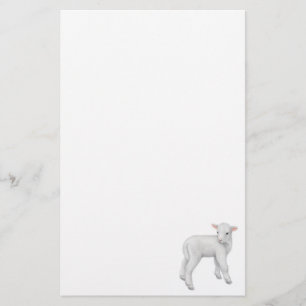Fuzzy Little Lamb Stationery