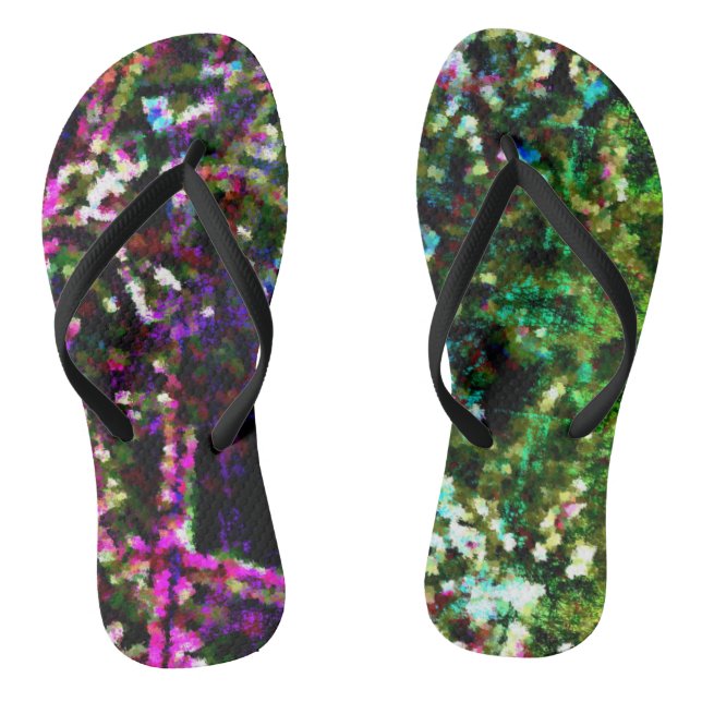 Fuzzy Mayhem Flip Flops (Footbed)