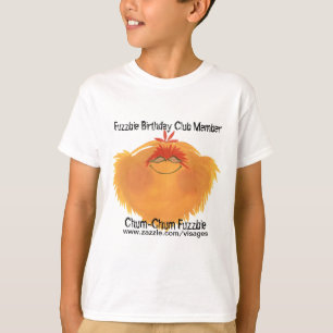 Fuzzy Monster Cartoon Character T-Shirt