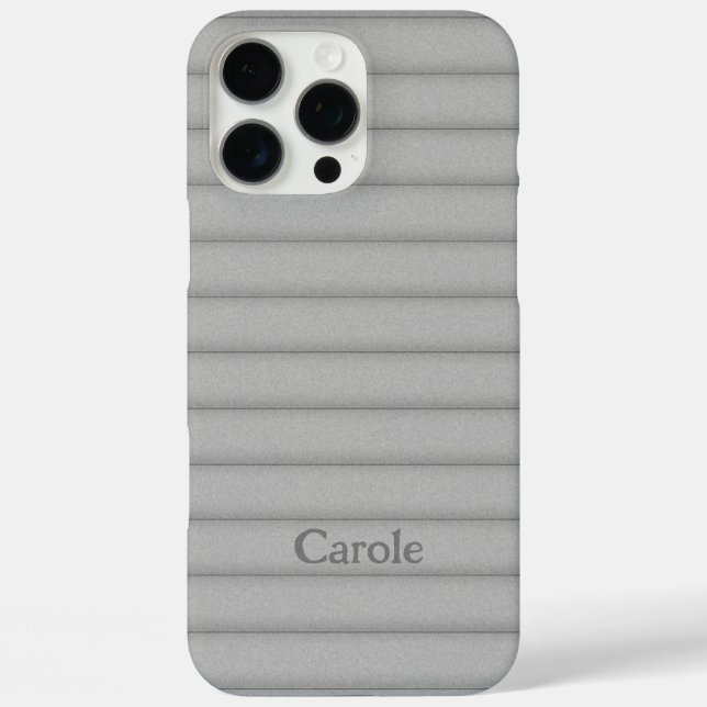 Fuzzy Puffy Lines Favourite Colour Custom Name Case-Mate iPhone Case (Back)