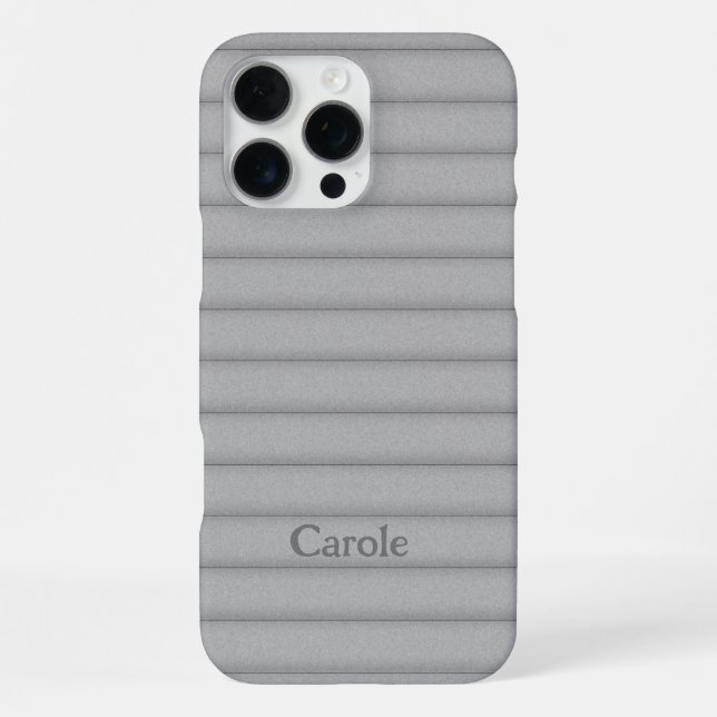 Fuzzy Puffy Lines Favourite Colour Custom Name iPhone Case (Back)