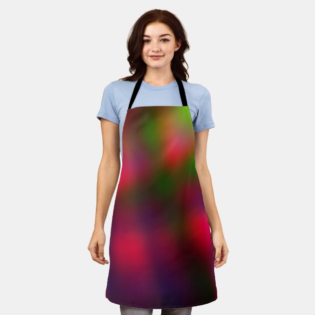 Fuzzy Rainbow Colour Apron (Worn)