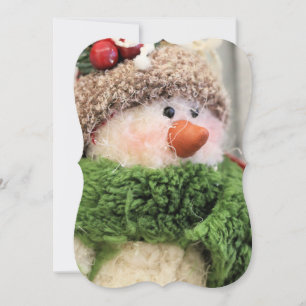 Fuzzy the snowman invitation