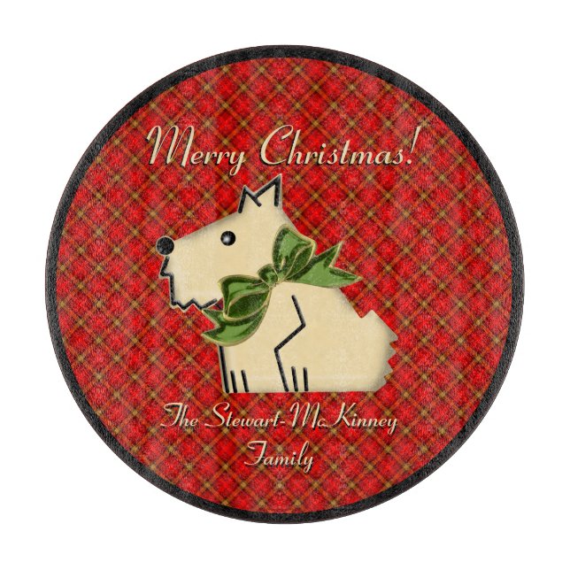 Fuzzy Wuzzy Scottish Guard (Personalised) Cutting Board (Front)