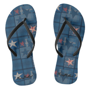 FuzzyFoxArt 2 Flip Flops