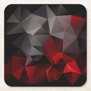 FuzzyFoxArt 3 Square Paper Coaster
