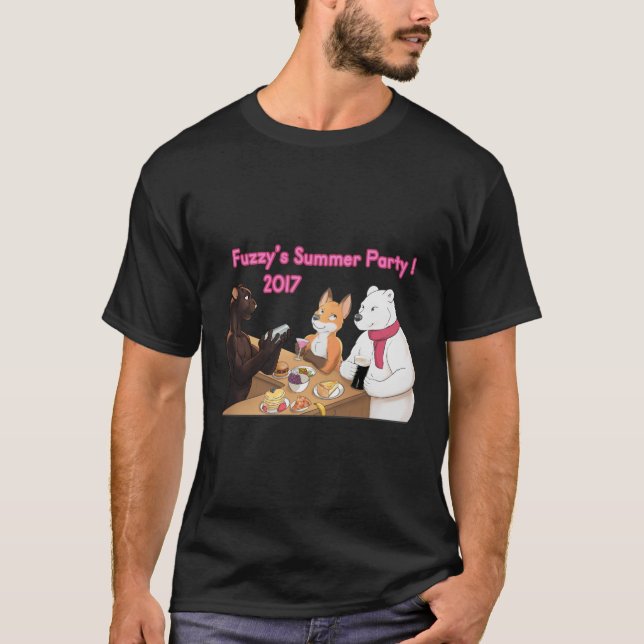 Fuzzy's Party, Summer 2017! Tee Shirt (Front)