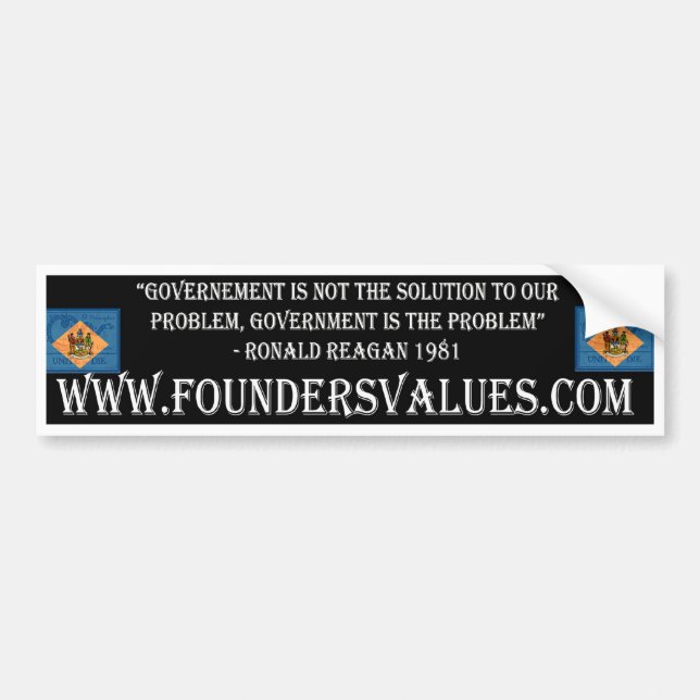FV Government Solution Bumper Sticker (Front)
