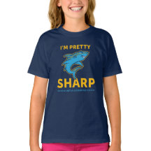 FVES I'm Pretty Sharp, Youth/Navy T-Shirt