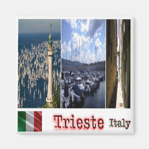 FVG018, TRIESTE, Mosaic, Italy, Fridge Magnet