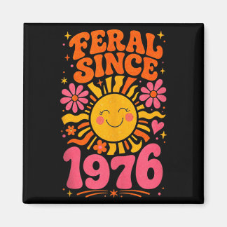 Fvibesl Since 1976 Retro Sun - Funny 50th Birthday Magnet
