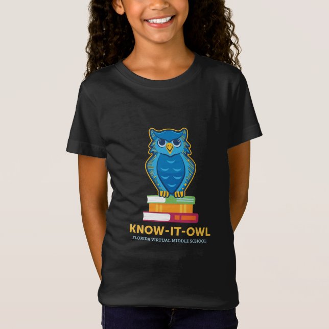 FVMS Know-It-All, Black Youth T-Shirt (Front)