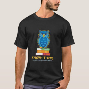 FVMS Know It Owl, Black T-Shirt